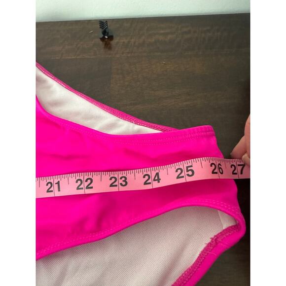 SHEIN Plus Swimsuit Neon Pink / Black, Buckle Detail on Waist - Size 3X NWOT - Picture 12 of 12